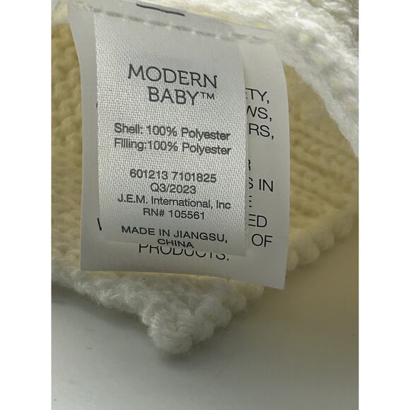 Modern Baby Knit Unicorn Security Blanket Cream & Pink - Picture 7 of 12